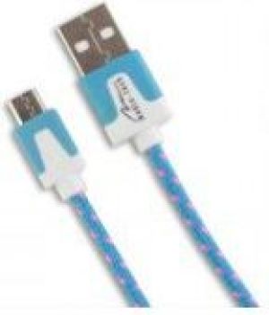 Kabel USB Media-Tech microUSB 2m Niebieski (MT-5102B) 1