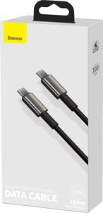 Kabel USB Baseus USB-C - USB-C 1 m Czarny (CATWJ-01) 5