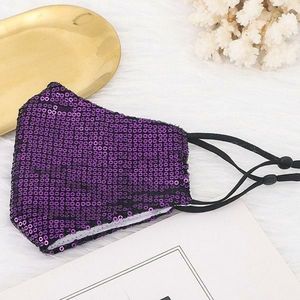 Zbrojownia Maska Ochronna z Cekinami Filtr FFP2 N95 PM2.5 Fioletowa + 10 filtrów 5