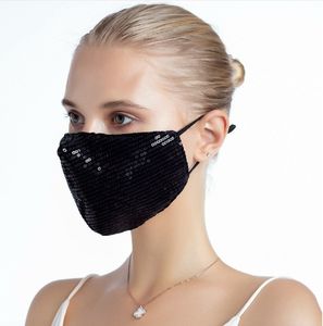 Zbrojownia Maska Ochronna z Cekinami Filtr FFP2 N95 PM2.5 Czarna + 10 filtrów 7