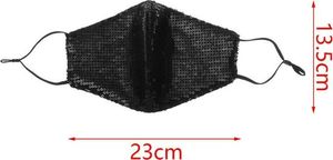 Zbrojownia Maska Ochronna z Cekinami Filtr FFP2 N95 PM2.5 Niebieska 6