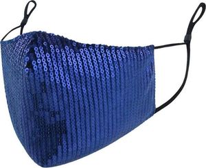 Zbrojownia Maska Ochronna z Cekinami Filtr FFP2 N95 PM2.5 Niebieska + 10 filtrów 3