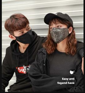 Zbrojownia Maska Ochronna z Cekinami Filtr FFP2 N95 PM2.5 Niebieska + 10 filtrów 8