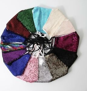 Zbrojownia Maska Ochronna z Cekinami Filtr FFP2 N95 PM2.5 Srebrna + 10 filtrów 11