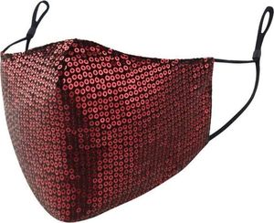 Zbrojownia Maska Ochronna z Cekinami Filtr FFP2 N95 PM2.5 Czerwona + 10 filtrów 4