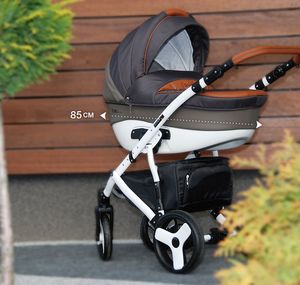 Wózek Coletto Wózek Dziecięcy Głęboko Spacerowy Coletto Florino Classic F03 Czarny 5