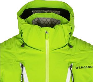 Kurtka narciarska męska Bergson Kurtka Narciarska Męska Freeride STX lime li1 2021 10