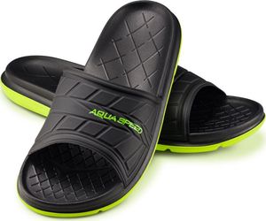 Aqua-Speed Klapki basenowe ASPEN czarno-zielone Aqua Speed Rozmiar 44 1