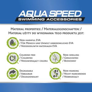 Aqua-Speed Klapki basenowe ASPEN czarno-zielone Aqua Speed Rozmiar 44 5