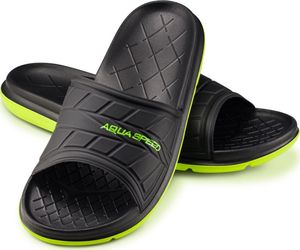 Aqua-Speed Klapki basenowe ASPEN czarno-zielone Aqua Speed Rozmiar 45 1