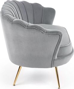 Halmar Sofa AMORINITO XL szara muszla na złotych lub czarnych nogach HALMAR 4