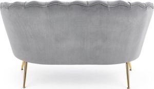Halmar Sofa AMORINITO XL szara muszla na złotych lub czarnych nogach HALMAR 6