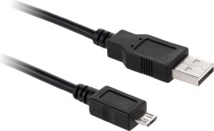 Kabel USB Cabletech USB-A - microUSB Czarny (KPO3874-1) 1