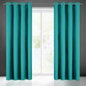 Eurofirany Zasłona jednokolorowa RITA 140X250 PRZEL Turkusowa 2