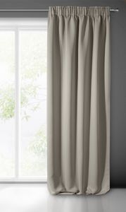 Eurofirany Zasłona zaciemniająca BLACKOUT gładka 135X270 taśma/ tunel/ żabki Cappucino 6