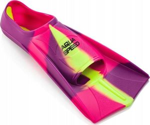 Aqua-Speed Płetwy treningowe, silikonowe, krótkie fioletowo-różowe Rozmiar 37-38 2