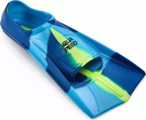 Aqua-Speed Płetwy treningowe, silikonowe, krótkie niebiesko-zielone Rozmiar 37-38 2