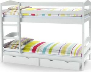 Halmar Piętrowe łóżko SAM białe z materacami HALMAR 1