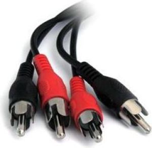 Kabel PremiumCord RCA (Cinch) x2 - RCA (Cinch) x2 2m czarny (kjackcmm2-2) 1