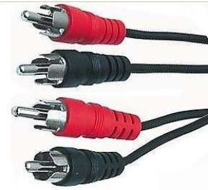 Kabel PremiumCord RCA (Cinch) x2 - RCA (Cinch) x2 2m czarny (kjackcmm2-2) 2