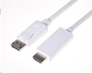 Kabel PremiumCord DisplayPort - HDMI 2m biały (kportadk01-02) 1