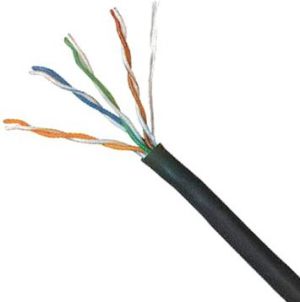 Lynx CS kabel UTP, Cat5E, drut, PVC, 305m (LX-SLD-UTP5E-OUT-BK) 1