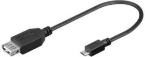 Adapter USB PremiumCord microUSB - USB Czarny  (kur-13) 1