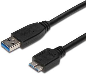 Kabel USB PremiumCord USB-A - micro-B 1 m Czarny (ku3ma1bk) 1