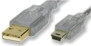 Kabel USB PremiumCord USB-A - miniUSB 3 m Przezroczysty (ku2m3a) 1