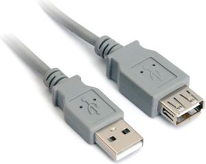 Kabel USB PremiumCord USB-A - USB-A 0.5 m Szary (kupaa05) 1
