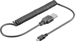 Kabel USB PremiumCord USB-A - microUSB 1 m Czarny (ku2m1fkr) 1