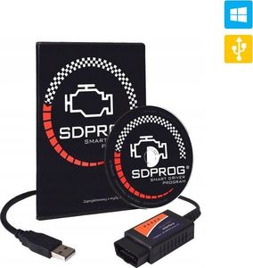 SDPROG Euroscan ELM327 OBD2 OBDII USB + program SDPROG PL 3