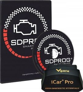 SDPROG VGATE ICAR PRO BT 4.0 LE ELM327 OBD2 OBDII + PL Android iOS Windows 10