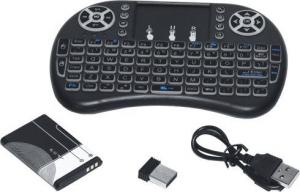 Klawiatura Mini I8 Bezprzewodowa Czarna US (321-uniw) 2