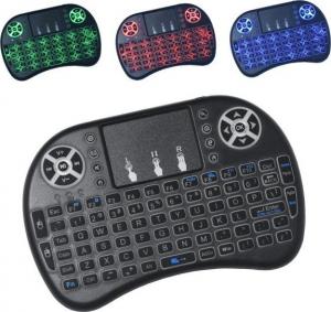 Klawiatura Mini I8 Bezprzewodowa Czarna US (321-uniw) 3