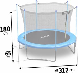 Trampolina ogrodowa Neo-Sport NS-10W181 z siatką wewnętrzną 10 FT 312 cm 3