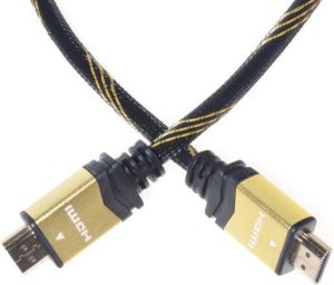Kabel PremiumCord HDMI - HDMI 1m złoty (kphdmet1) 2