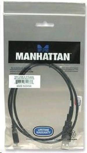 Kabel USB Manhattan USB-A - miniUSB 1.8 m Czarny (333375) 2