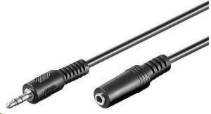 Kabel PremiumCord Jack 3.5mm - Jack 3.5mm 2m czarny (kjackmf2) 1