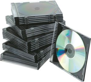 Pudełko na płytę CD/DVD slim przeźroczyste 25szt. (5706002022105) 1