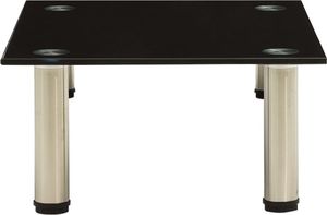 vidaXL VidaXL Stojak pod TV, czarny, 40 x 35 x 17 cm, szkło hartowane 3