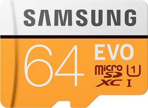 Karta Samsung EVO 2020 MicroSDXC 64 GB Class 10 UHS-I/U3  (MB-MP64HA/EU) 1