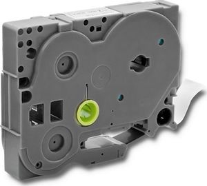 Qoltec Taśma do BROTHER TZe-231 | 12mm x 4m | Biała/ Czarny nadruk 3