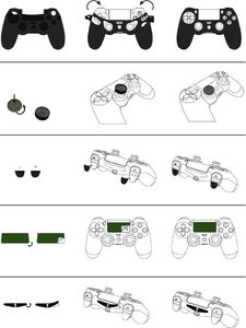 Hama zestaw akcesoriów 7w1 Accessory Pack Soccer do pada PS4 10