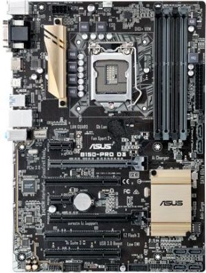 Płyta główna Asus B150-PRO D3, B150, DualDDR3-1600, SATA3, HDMI, DVI, D-Sub, ATX (B150-PRO D3) 3