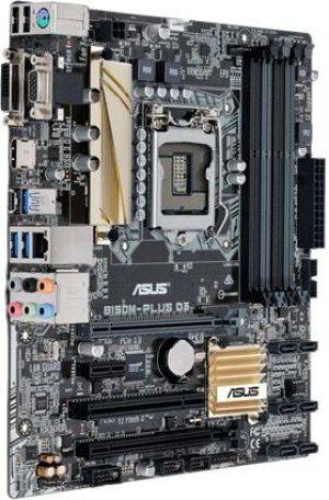 Płyta główna Asus B150M-PLUS D3, B150, DualDDR3-1600, SATA3, HDMI, DVI, D-Sub, mATX (B150M-PLUS D3) 1