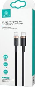 Kabel USB Usams USB-C - Lightning 1.2 m Czarny (SJ484USB01) 8