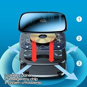 Ładowarka Usams US-CD154 Indukcyjna 2 A (CD154CDX01) 3