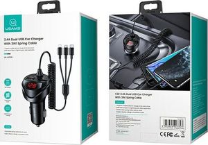 Ładowarka Usams C22 Jednoczęściowa 2x USB-A 2.4 A  (CC119TC01) 6
