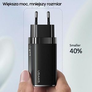 Ładowarka Usams T33 1x USB-A 2x USB-C 3 A (CC110TC02) 4